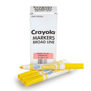 Foto 1 | Foto 1 | Rotulador Crayola, Lavable, Amarillo, 12 Ml (12 Unidades), Broad Line Kids - Venta Internacional.