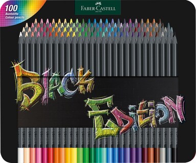 Foto 1 | Foto 1 | Lápices De Colores Faber-castell Black Edition, 100 Unidades - Venta Internacional.