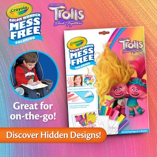 Foto 5 | Foto 5 | Páginas Para Colorear Y Marcadores Color Wonder Mess Free Trolls 3 - Venta Internacional.