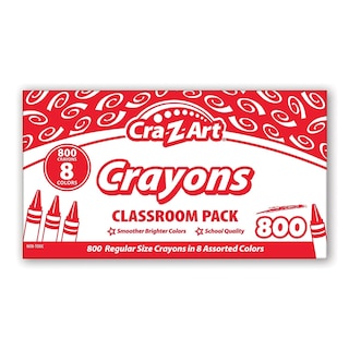 Foto 5 | Foto 5 | Crayon Cra-z-art Bulk Class, Paquete De 800 Unidades, 8 Colores Surtidos - Venta Internacional.
