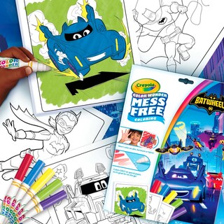 Foto 6 | Foto 6 | Set Para Colorear Crayola Batwheels Color Wonder Con 18 Páginas Y 5 Rotuladores - Venta Internacional.