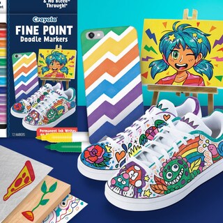 Foto 6 | Foto 6 | Juego De Rotuladores Crayola Fine Point (12 Quilates), Punta Fina, No Tóxico - Venta Internacional.