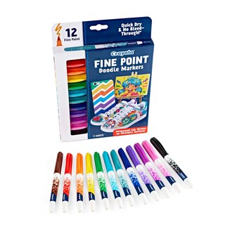 Foto 7 | Foto 7 | Juego De Rotuladores Crayola Fine Point (12 Quilates), Punta Fina, No Tóxico - Venta Internacional.
