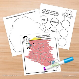 Foto 3 | Foto 3 | Libro Para Colorear Bendon Cocomelon Imagine Ink Con Rotulador - Venta Internacional.