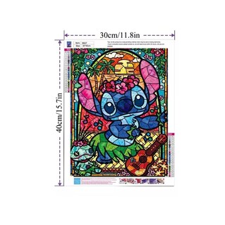 Foto 3 | Foto 3 | Kits De Pintura Diamantes Para Stitch 5d Diy 40×30 Cm 3 Pzs Colores