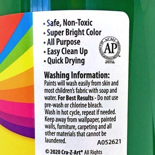 Foto 3 | Foto 3 | Pintura Cra-z-art Lavable Verde Tempera 946 Ml - Venta Internacional