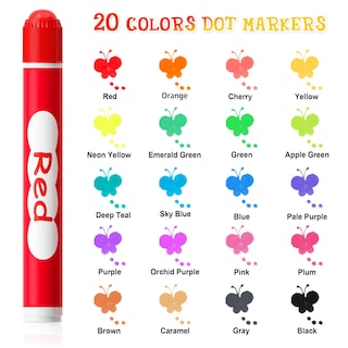 Foto 2 | Foto 2 | Marcadores De Puntos Shuttle Art, 20 Colores, Lavables Para Niños Pequeños - Venta Internacional.