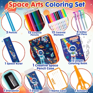 Foto 4 | Foto 4 | Set De Rotuladores Espaciales Yoytoo Con Estuche Para Lápices Con Purpurina - Venta Internacional.