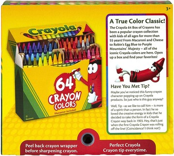 Foto 6 | Foto 6 | Crayola, Paquete De 64 Crayones Con Sacapuntas - Venta Internacional.