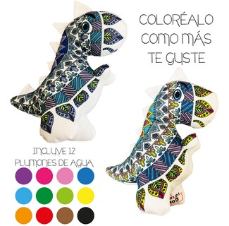 Foto 5 | Foto 5 | Dinosaurio 3d Mandala Lavable Altus Tiranosaurio Rex De Peluche Con Plumones Juguete Educativo