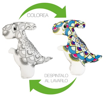 Foto 2 | Foto 2 | Dinosaurio 3d Mandala Lavable Altus Velociraptor De Peluche Con Plumones Juguete Educativo