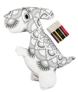 Foto 3 | Foto 3 | Dinosaurio 3d Mandala Lavable Altus Velociraptor De Peluche Con Plumones Juguete Educativo