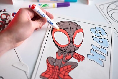 Foto 6 | Foto 6 | Kit Para Colorear Crayola Color Wonder Spidey Y Sus Increíbles Amigos - Venta Internacional.