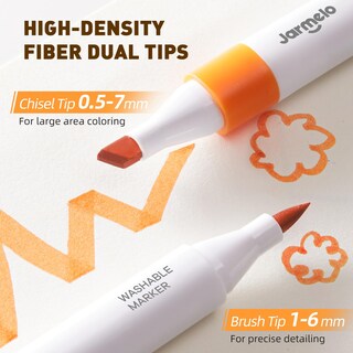 Foto 2 | Foto 2 | Marcadores Lavables De Doble Punta Jar Melo, 36 Colores Con Funda De Almacenamiento - Venta Internacional.