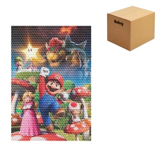 Foto 1 | Foto 1 | Kits De Pintura De Diamante Para Mario Luigi 5d Diy 50*40 Cm Colores Belug