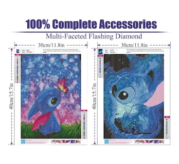 Foto 2 | Foto 2 | Kits de Pintura Lab.G Diamantes para Stitch 5D DIY 40×30 cm 3 Piezas