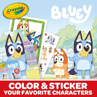 Foto 5 | Foto 5 | Kit De Arte Crayola Bluey Para Niños (45 Piezas), Páginas Y Pegatinas Para Libros De Colorear Bluey - Venta Internacional.