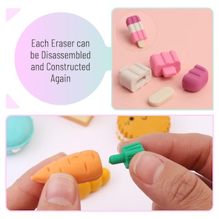 Foto 3 | Foto 3 | Food Erasers Mr. Pen, 30 Gomas De Borrar Desmontables Para Niños - Venta Internacional.