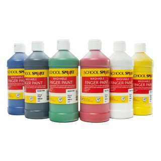 Foto 2 | Foto 2 | Set De Pintura Para Dedos School Smart, Lavable, 473 Ml, Colores Surtidos, 6 Unidades - Venta Internacional.