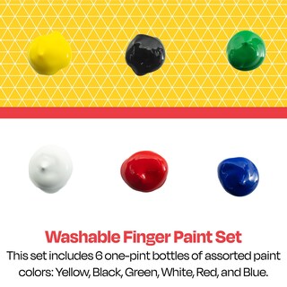 Foto 3 | Foto 3 | Set De Pintura Para Dedos School Smart, Lavable, 473 Ml, Colores Surtidos, 6 Unidades - Venta Internacional.