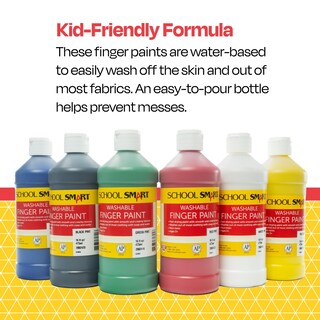 Foto 4 | Foto 4 | Set De Pintura Para Dedos School Smart, Lavable, 473 Ml, Colores Surtidos, 6 Unidades - Venta Internacional.
