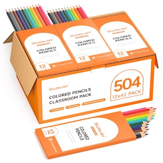 Foto 1 | Foto 1 | Lápices De Colores Shuttle Art 504 Bulk, 12 Colores Vibrantes, 42 Unidades - Venta Internacional.