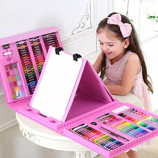 Foto 1 | Foto 1 | Set De Dibujo Y Pintura Art Kit Roku De 208 Piezas Con Caballete Para Niños - Venta Internacional.