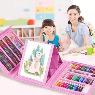 Foto 6 | Foto 6 | Set De Dibujo Y Pintura Art Kit Roku De 208 Piezas Con Caballete Para Niños - Venta Internacional.