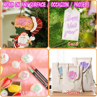 Foto 5 | Foto 5 | Juego De Bolígrafos Con Purpurina Caliart Easter Basket Essentials 24 Colores - Venta Internacional.