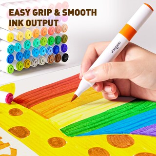 Foto 4 | Foto 4 | Marcadores Lavables De Doble Punta Jar Melo 24 Colores Con Funda De Almacenamiento - Venta Internacional.