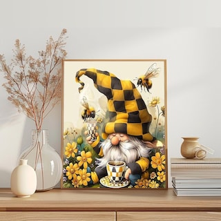 Foto 2 | Foto 2 | Pinta Por Números El Retrato Del Pequeño Gnomo De Otoño Con Pinturas Acrílicas - Venta Internacional.
