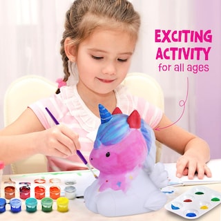 Foto 2 | Foto 2 | Kit De Pintura Laoese Paint Your Own Unicorn Lamp Para Niños De 6 A 12 Años - Venta Internacional.