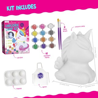 Foto 3 | Foto 3 | Kit De Pintura Laoese Paint Your Own Unicorn Lamp Para Niños De 6 A 12 Años - Venta Internacional.