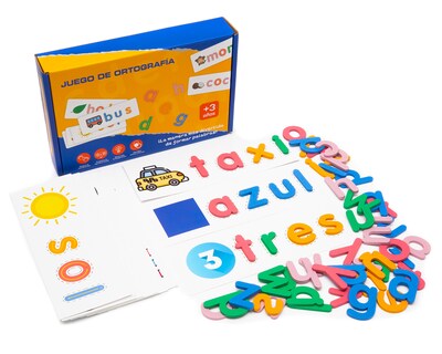 Foto 1 | Foto 1 | Juego de Mesa Didáctico Madera Montessori Letras para Niños