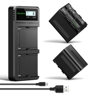 Foto 1 | Foto 1 | Baterías De Repuesto Y Cargador Neewer Np-f970 7800 Mah X2 - Venta Internacional.