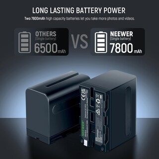 Foto 2 | Foto 2 | Baterías De Repuesto Y Cargador Neewer Np-f970 7800 Mah X2 - Venta Internacional.