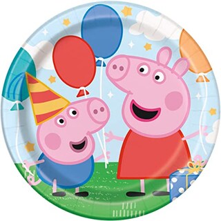 Foto 2 | Foto 2 | Paquete De Artículos De Fiesta Para Cumpleaños De Peppa Pig Para 16 Personas Con Platos - Venta Internacional.