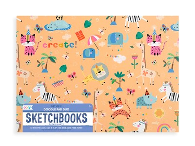 Foto 3 | Foto 3 | Cuaderno de Bocetos Safari Ooly 2 pz