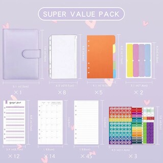 Foto 2 | Foto 2 | Kit de Carpeta Planner Cuaderno Malubero color Púrpura