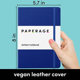 Foto 3 | Foto 3 | Venta Internacional- Cuaderno Paperage Puntos Azul Marino 160 Páginas 5.7 x 8\