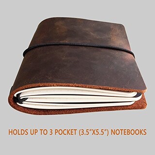 Foto 5 | Foto 5 | Venta Internacional- Cuaderno Viaje Bolsillo Newestor Diario de Cuero Unisex