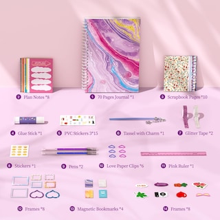 Foto 2 | Foto 2 | Venta Internacional - Kit De Diario Diy Perryhome Para Niñas Adolescentes De 6 A 14 Años, Color Morado
