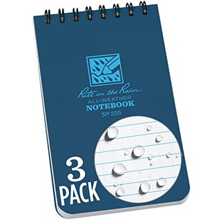 Foto 2 | Foto 2 | Cuaderno Rite In The Rain Azul Espiral Superior 3'' x 5'' 3 Piezas - Venta Internacional