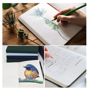 Foto 3 | Foto 3 | Cuaderno A5 Libreta Boceto Dibujo Art Book Azul Claro 4 Pcs