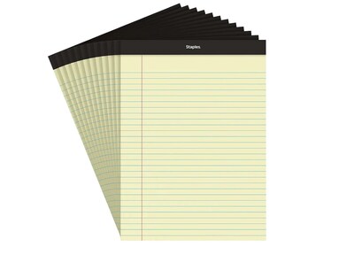 Foto 1 | Foto 1 | Bloc De Notas Staples, Ancho, Rayado, 8,5 X 11,75 Cm, Tipo Canario, 50 Hojas - Venta Internacional.