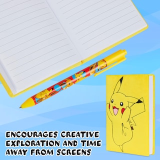 Foto 5 | Foto 5 | Set De Papelería Para Niños Pokémon Con Candado, Cuaderno Y Bolígrafos - Venta Internacional.
