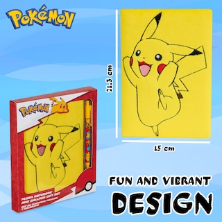 Foto 6 | Foto 6 | Set De Papelería Para Niños Pokémon Con Candado, Cuaderno Y Bolígrafos - Venta Internacional.