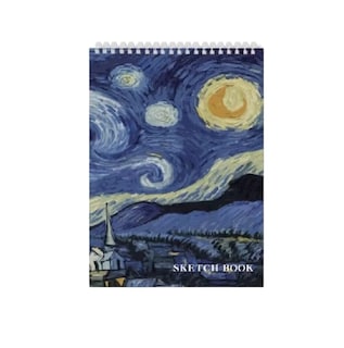 Foto 1 | Foto 1 | Cuaderno De Dibujos De Papel Cebolla Con 60 Hojas Starry Sky