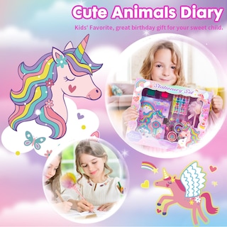 Foto 7 | Foto 7 | Set De Papelería Yoytoo Unicorn Con Agenda Secreta Para Niñas De 4 A 12 Años - Venta Internacional.