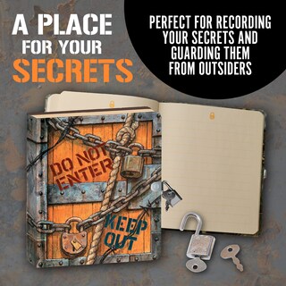 Foto 4 | Foto 4 | Diary Peaceable Kingdom Keep Out 6.25 Lock And Key Kids - Venta Internacional.